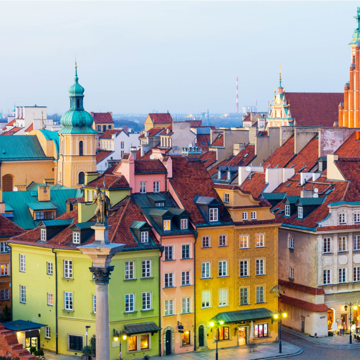 architecture in warsaw, poland