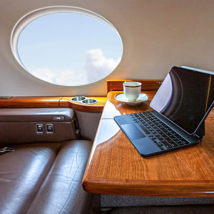 private jet acquisitions, PC onboard jet