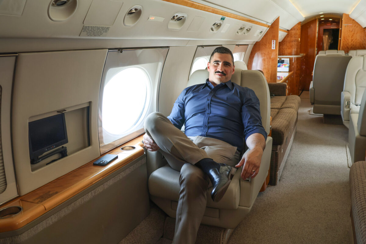 ceo, michael vanacore-netz aboard private jet