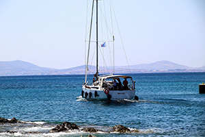 Yacht in water
