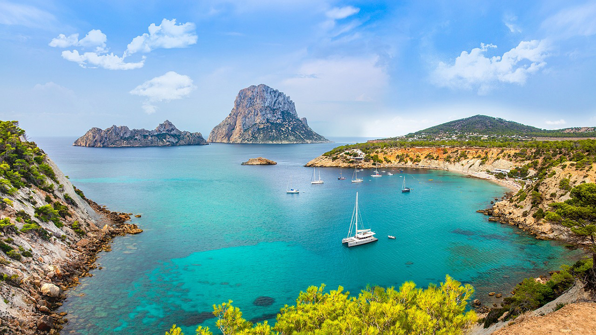 Ibiza, Spain coast