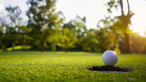 golf ball on course